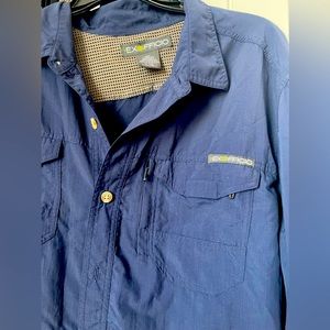 Mens blue ExOfficio xl shirt worn maybe once or twice